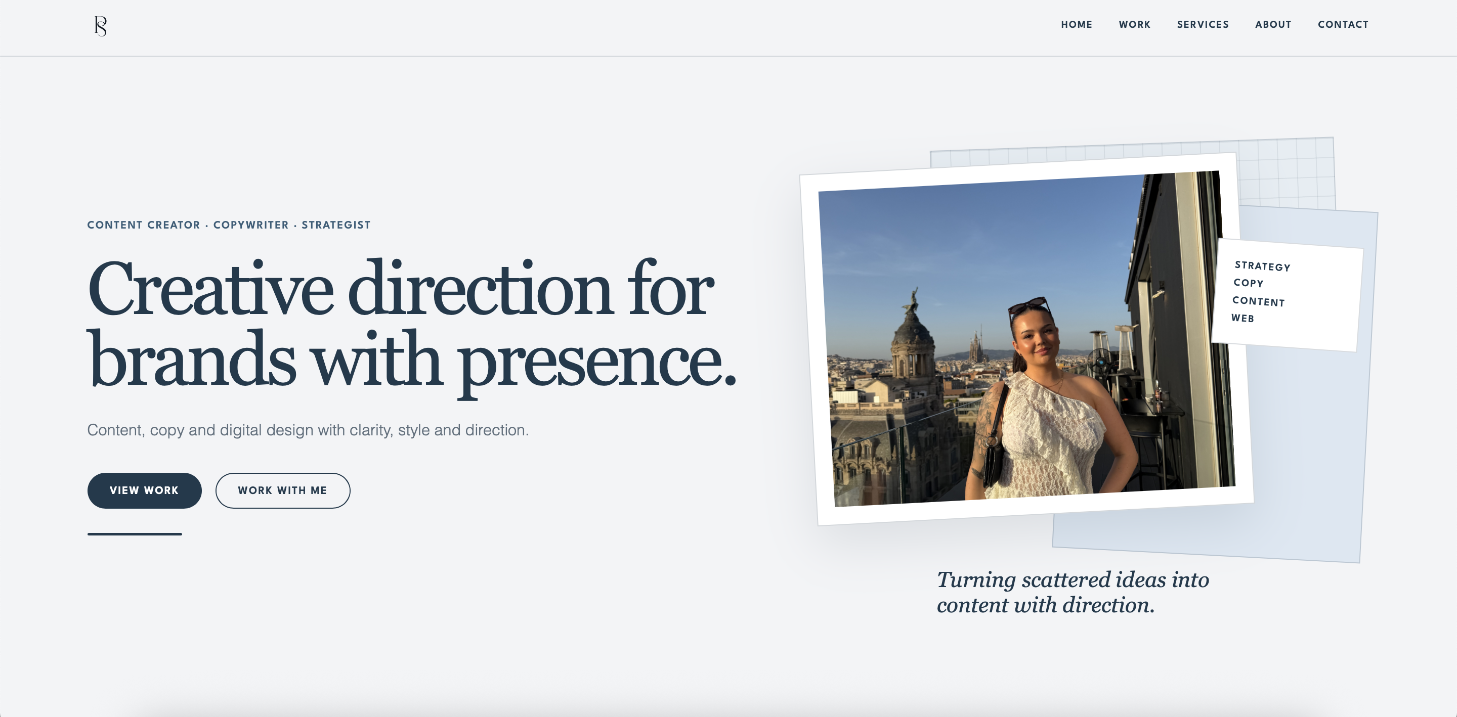 Paulina Sandquist portfolio website design